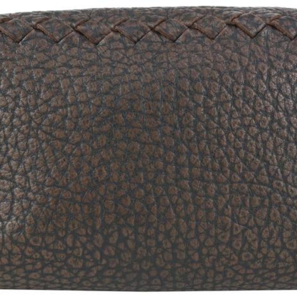 Bottega Veneta Brown Leather Cosmetic Pouch Toiletry Case 927bot37